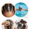 Collage d'étapes illustrant le reset detox pour cheveux texturés : tresses, piscine, lavage, et coloration. Shampooing Reset Détox Cosmos Organic Ocean Clean — Pipeska | 250 ml