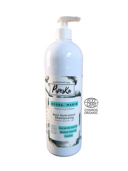 Shampooing Hydra Marin Pipeska – Cheveux Fins – COSMOS Organic | 1000 ml